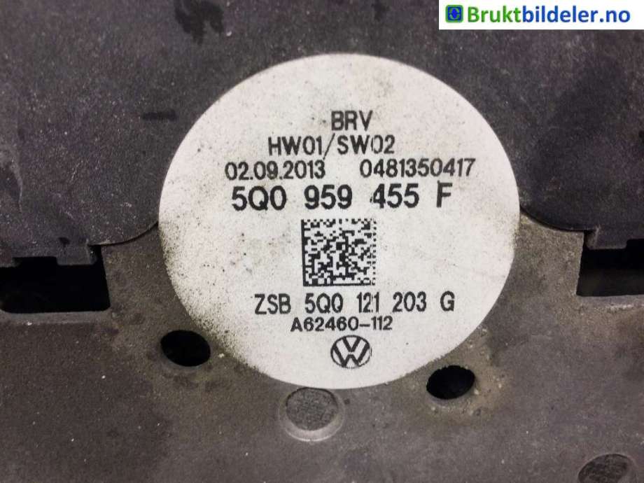 Kjølevifte til VW Golf VII 2012-2017 (Fase 1) (VOLKSWAGEN|5Q0 121 203 G||5Q0 959 455 F)