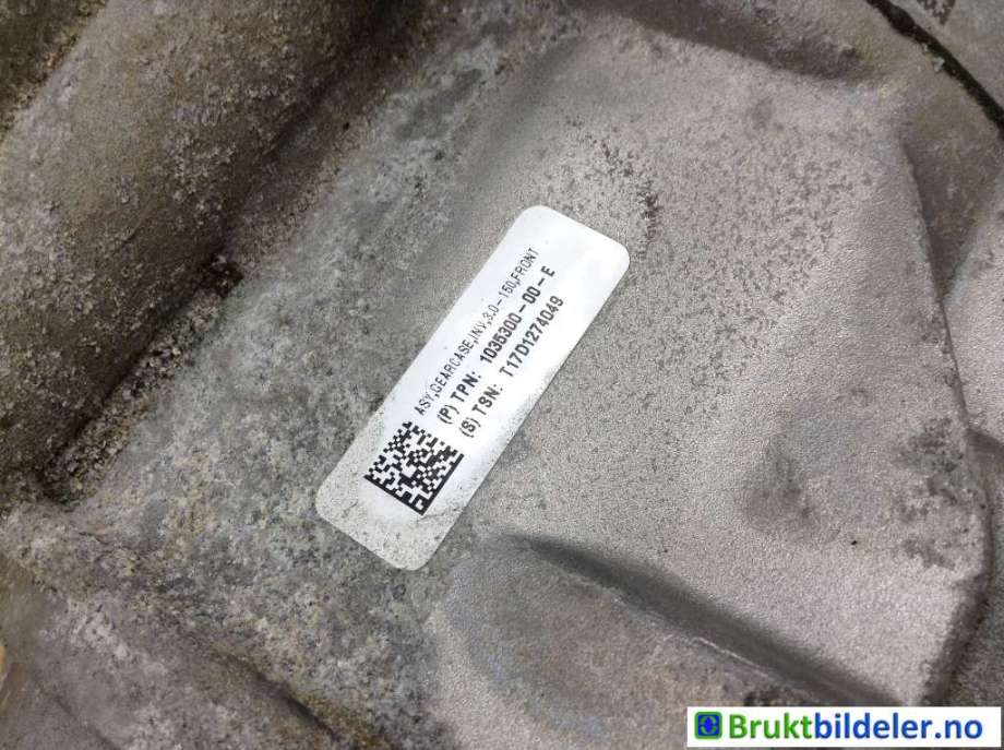 Motor elbil foran til Tesla Model X 2016-->>  (TESLA|1035000-01-J|L2S|1035300-00-E)