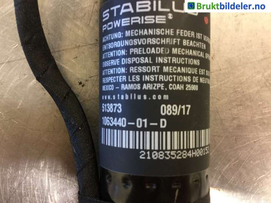 Dørstopper til Tesla Model X 2016-->>  (TESLA|1063440-01-D|513873|)