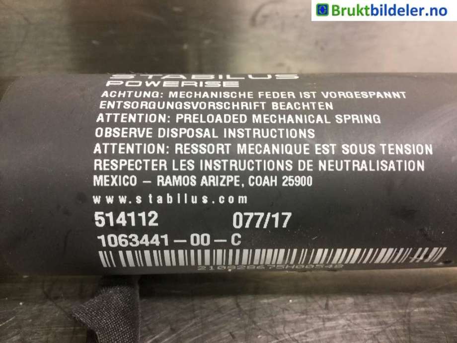 Dørstopper til Tesla Model X 2016-->>  (TESLA|1063441-00-C|514112|)