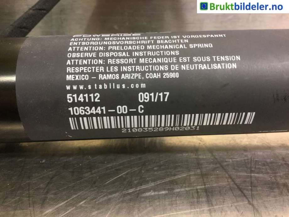 Dørstopper til Tesla Model X 2016-->> (TESLA|1063441-00-C|514112|)