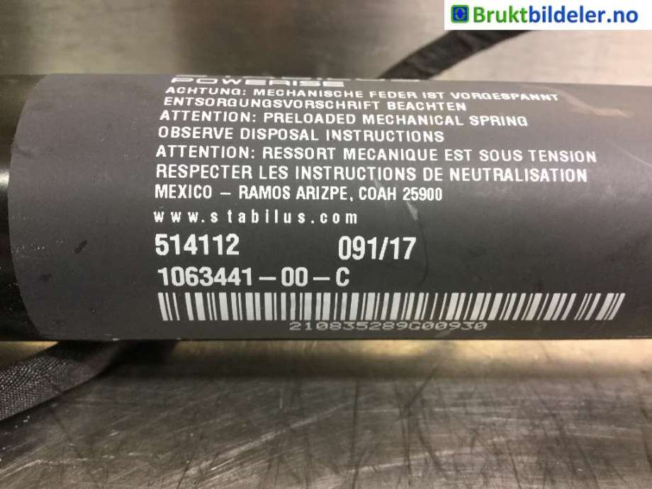 Dørstopper til Tesla Model X 2016-->>  (TESLA|1063441-00-C|514112|)