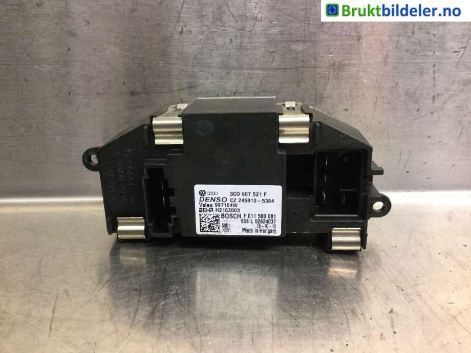 Varmeapparat motstand til Škoda Superb 2008-2015 (Type II)  (SKODA|3C0 907 521 F|F 011 500 081|CZ246810-5384)