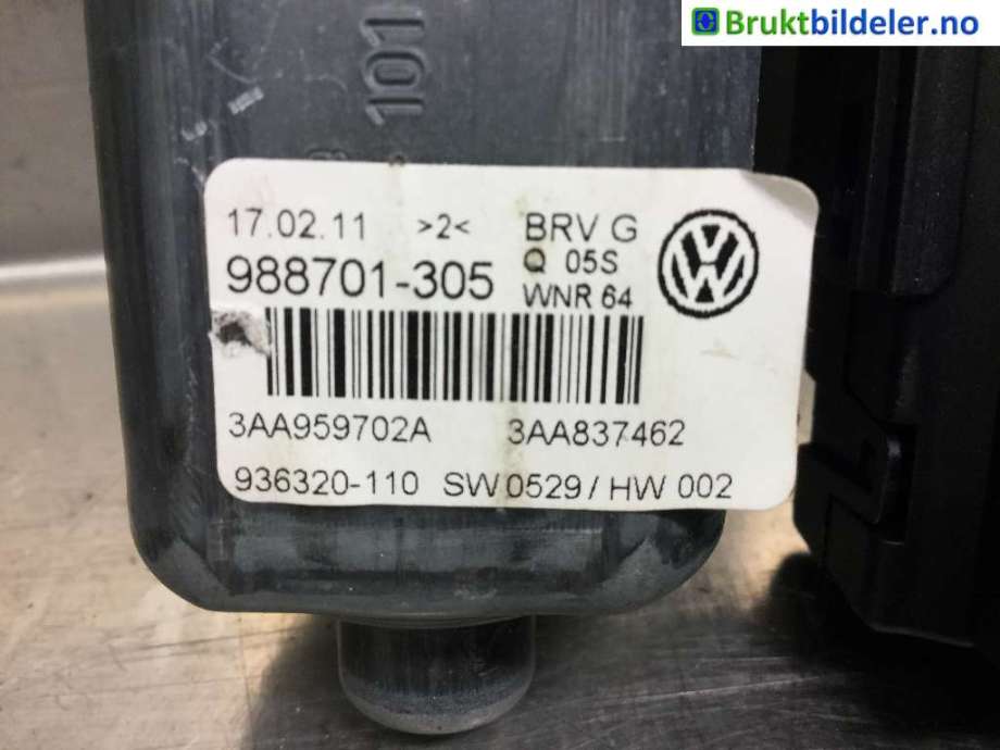 Ruteheis høyre foran til VW Passat 2011-2015 (B7) (B7) (VOLKSWAGEN|3C0 959 792 C||3AA 959 702 A)