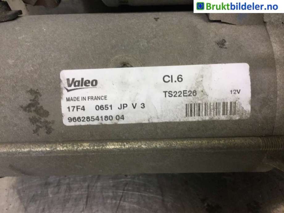 Starter diesel til Citroën C4, Cactus 2014-2017 (Fase 1)  (CITROEN|9662854180-04|)
