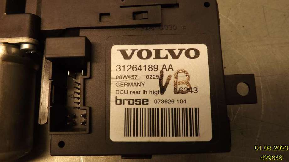 Ruteheis venstre bak til Volvo S40 2008-2012 (Type II, Fase 2)  (VOLVO|31264189AA|973626104)