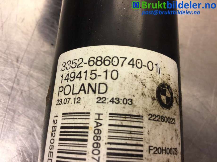 Støtdemper bak til BMW 1-Serie 2011-2015 (Fase 1) (F20/F21) (F20/F21) (BMW|3352 6 860 740|)