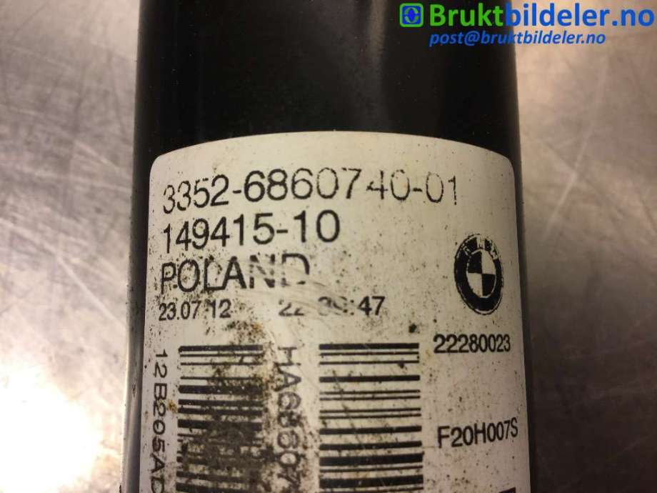 Støtdemper bak til BMW 1-Serie 2011-2015 (Fase 1) (F20/F21) (F20/F21) (BMW|3352 6 860 740|)
