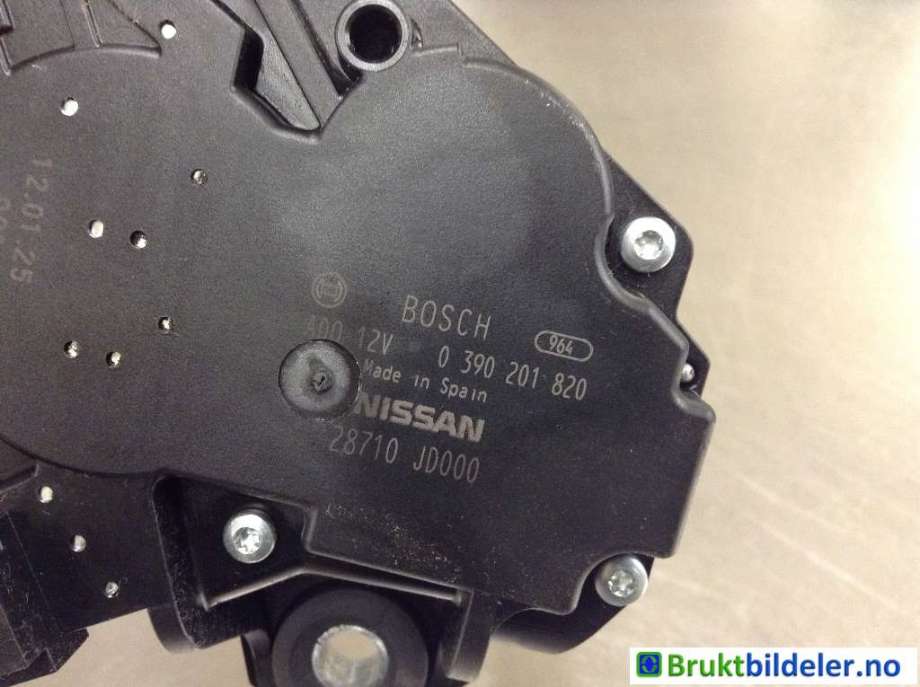 Viskermotor bakrute til Nissan Qashqai 2010-2014 (Type I, Fase 2)  (NISSAN|28710JD000|0 390 201 820|)