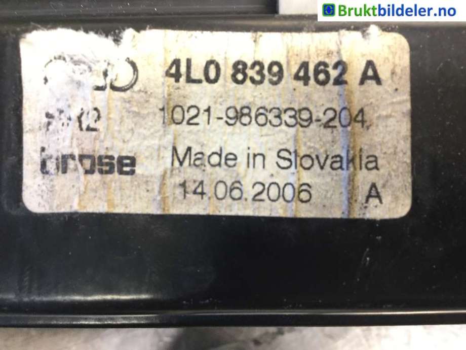 Ruteheis høyre bak til Audi Q7 2006-2010 (Type I, Fase 1) (AUDI|4L0 839 462 A|)