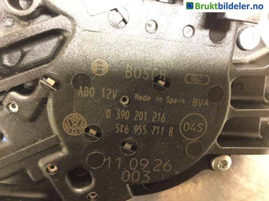 Viskermotor bakrute til VW Golf VI 2008-2012  (VOLKSWAGEN|5K6 955 711 B|0 390 201 216|)