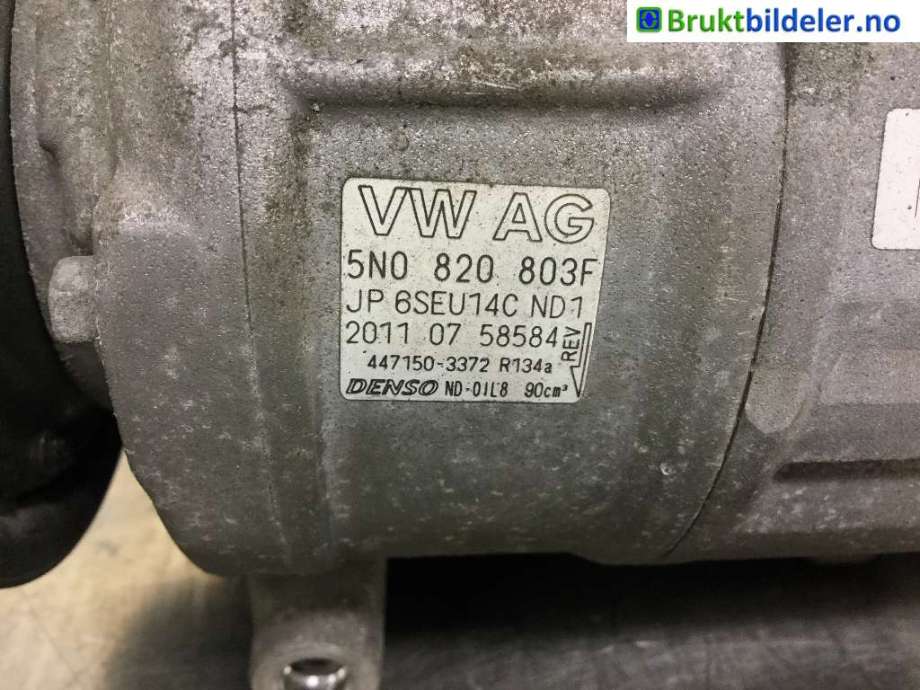 Aircondition kompressor til VW Golf VI 2008-2012  (VOLKSWAGEN|5N0 820 803 F|447150-3372|)
