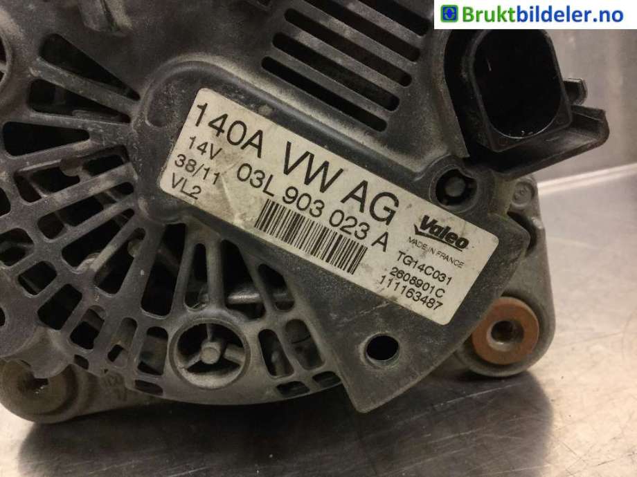 Dynamo til VW Golf VI 2008-2012  (VOLKSWAGEN|03L 903 023 A|TG14C031|)