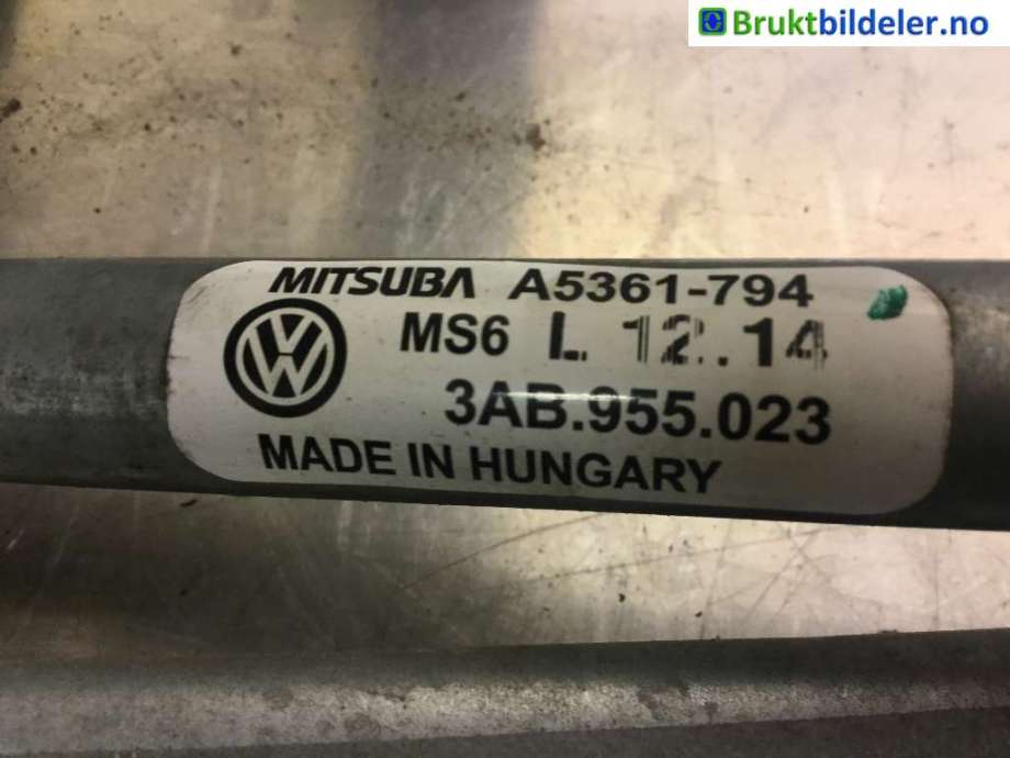 Viskeroverføring til VW Passat 2011-2015 (B7) (B7) (VOLKSWAGEN|3AB 955 023|A5361-794|)