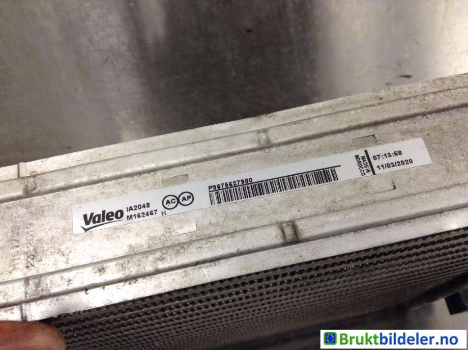 Intercooler til Peugeot Partner 2019-->> (Type III)  (PEUGEOT|9675627980|M162467 H|)