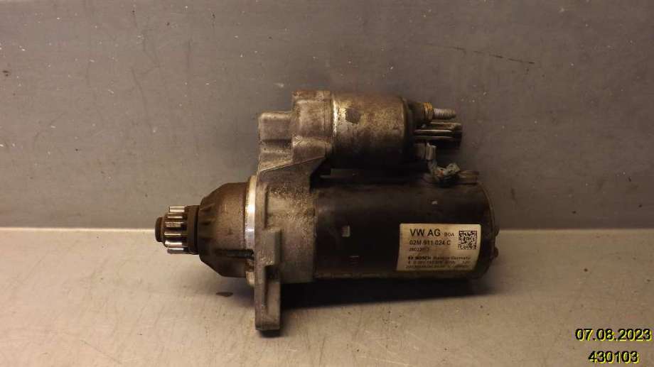 Starter diesel til VW Tiguan, 2011-2016 (Type I, Fase 2)  (VOLKSWAGEN|02M 911 024 C)