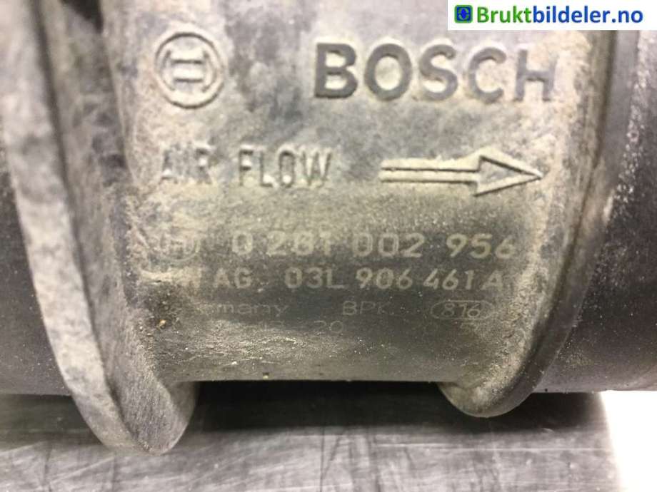 Luftmengde/luftmassemåler til VW Transporter / Caravelle 2009-2015 (Fase 2) (T5) (T5) (VOLKSWAGEN|03L 906 461 A|0 281 002 956|)