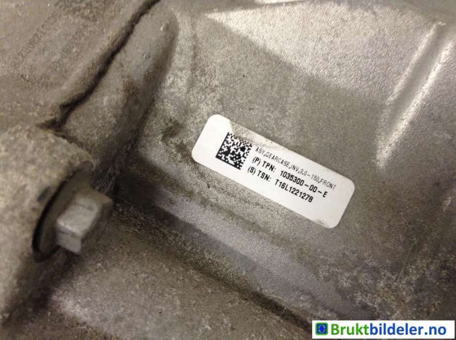Motor elbil foran til Tesla Model X 2016-->> (TESLA|1035000-01-J||1035300-00-E)