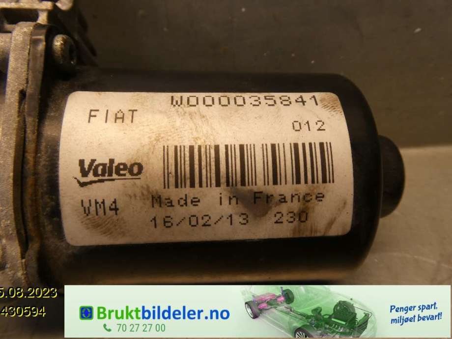 Viskermotor frontrute til Fiat 500L (MPV) 2013-2015 (FIAT|51883627|W000035844)
