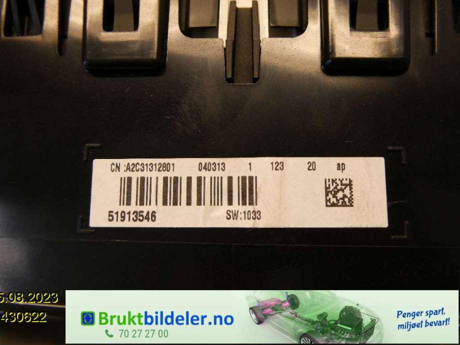 Instrumentpanel til Fiat 500L (MPV) 2013-2015  (FIAT|51913546|)