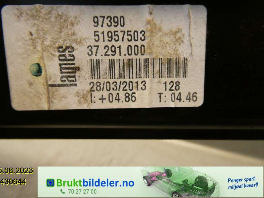 Ruteheis høyre til Fiat 500L (MPV) 2013-2015 (FIAT|51957503|)