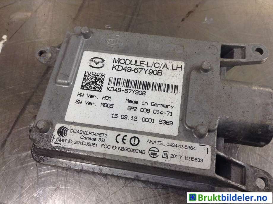 Sensor radar til Mazda CX-5 2012-2017 (Type I) (MAZDA|KD49-67Y90B|)