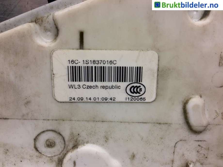 Låsekasse høyre foran til Škoda Superb 2008-2015 (Type II)  (SKODA|1S1 837 016 C|)
