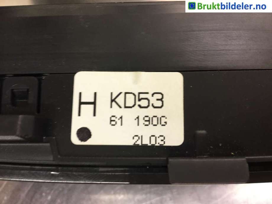 Varmeapparat betjening til Mazda CX-5 2012-2017 (Type I)  (MAZDA|KD53 61 190G|)