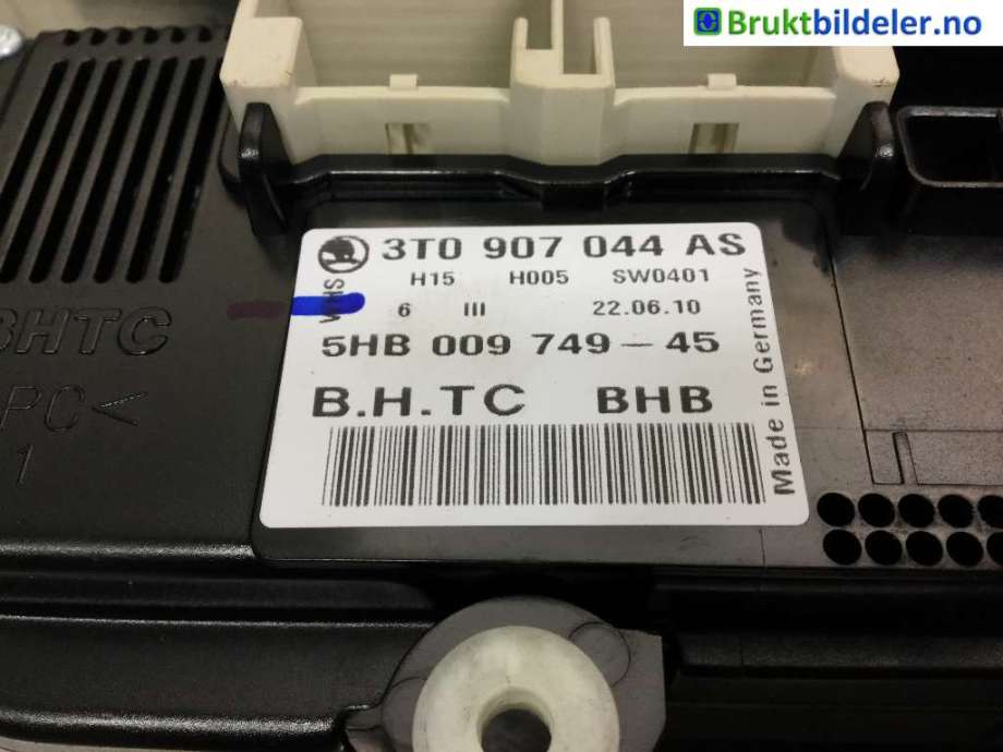 Varmeapparat betjening til Škoda Superb 2008-2015 (Type II)  (SKODA|3T0 907 044 AS|)