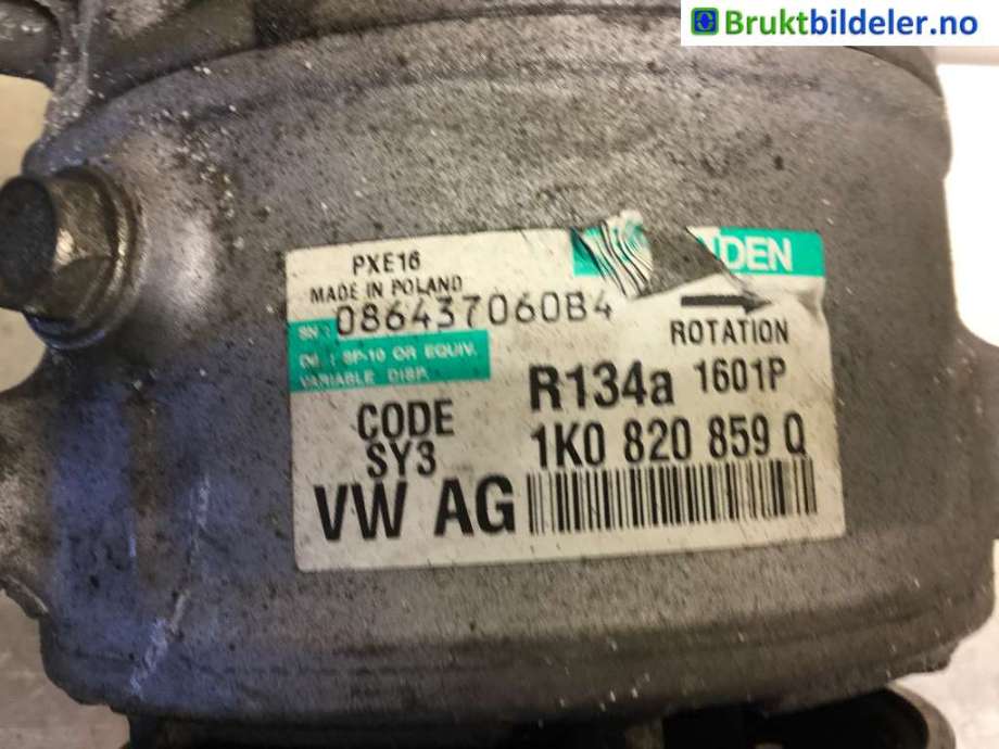 Aircondition kompressor til Škoda Superb 2008-2015 (Type II)  (SKODA|1K0 820 859 Q|)