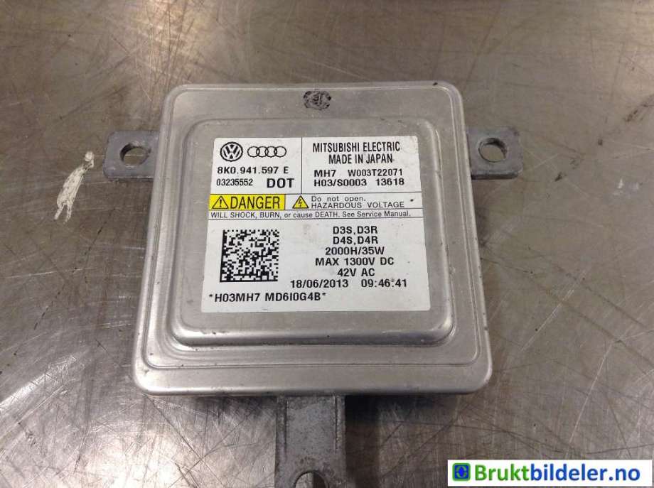 Styreenhet xenon/ballast til VW Touran 2010-2015 (Type I, Fase 3)  (VOLKSWAGEN|8K0 941 597 E|W003T22071|)