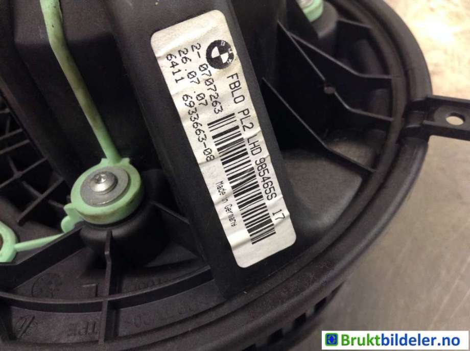 Varmeapparat motor til BMW 1-Serie 2004-2011 (E81/E82/E87/E88) (E81/E82/E87/E88) (BMW|64 11 6 933 663-08|985465S|FBL02PL2MA)