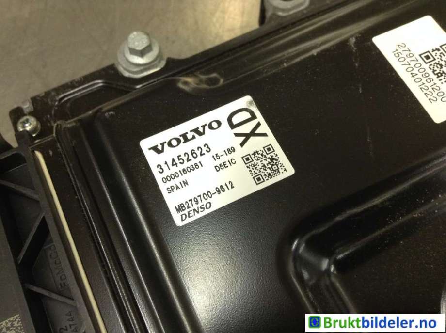 Styreenhet motor til Volvo V70 2014-2016 (Type III, Fase 2) (VOLVO|31452623|MB279700-9612|)