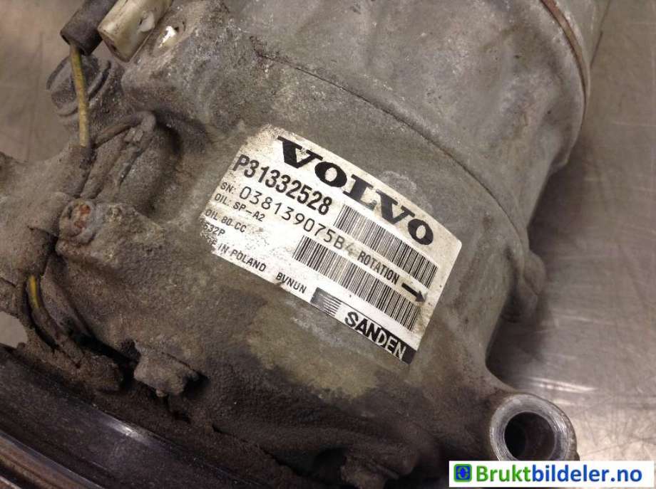 Aircondition kompressor til Volvo V70 2014-2016 (Type III, Fase 2)  (VOLVO|31332528|038139075B4|)