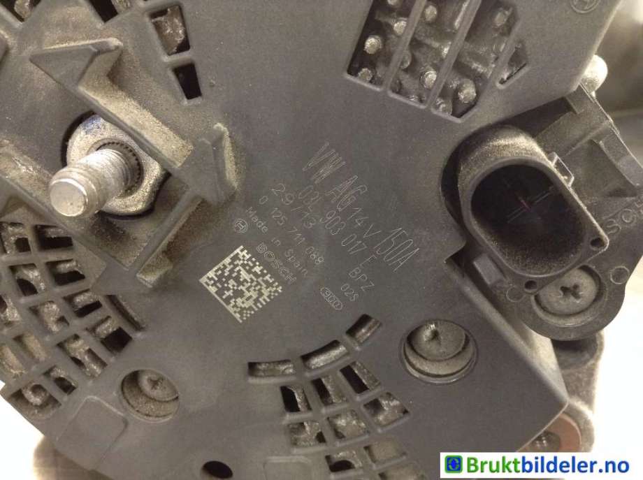 Dynamo til Audi A4, Allroad 2009-2016 (Type I) (B8) (B8) (AUDI|03L 903 017 E|0 125 711 088|)