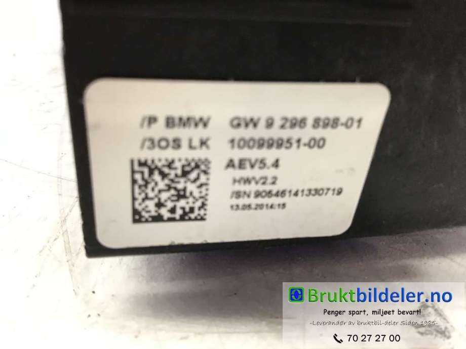 Girstang/girvelger automat til BMW 3-Serie 2012-2018 (F30/F31/F34) (F30/F31/F34) (BMW|9 296 898-01|10099951-00|)