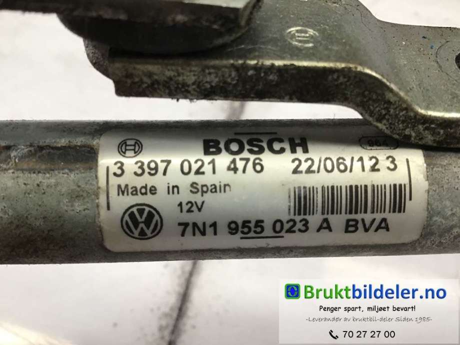 Viskeroverføring til VW Sharan 2010-->> (Type II)  (VOLKSWAGEN|7N1 955 023 A|3 397 021 476|)