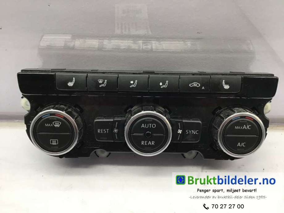 Varmeapparat betjening til VW Sharan, 2010-->> (Type II) (VOLKSWAGEN|7N0 907 044 F)