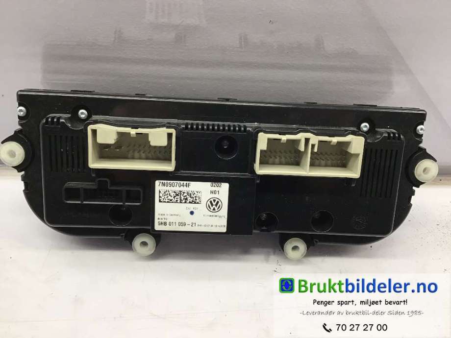 Varmeapparat betjening til VW Sharan 2010-->> (Type II)  (VOLKSWAGEN|7N0 907 044 F|5HB 011 059- 21|)