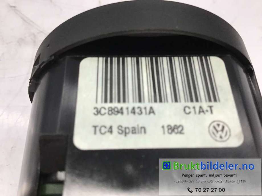 Bryter lys til VW Sharan 2010-->> (Type II)  (VOLKSWAGEN|3C8 941 431 A|)