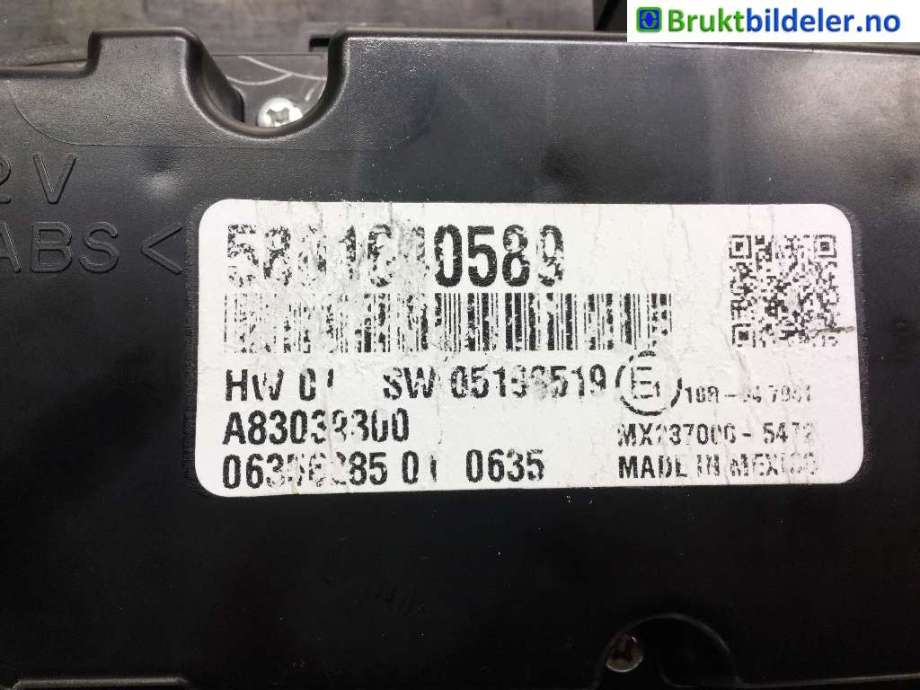 Varmeapparat betjening til Iveco Daily 2014-->> (Type VI)  (IVECO|5801640589|)