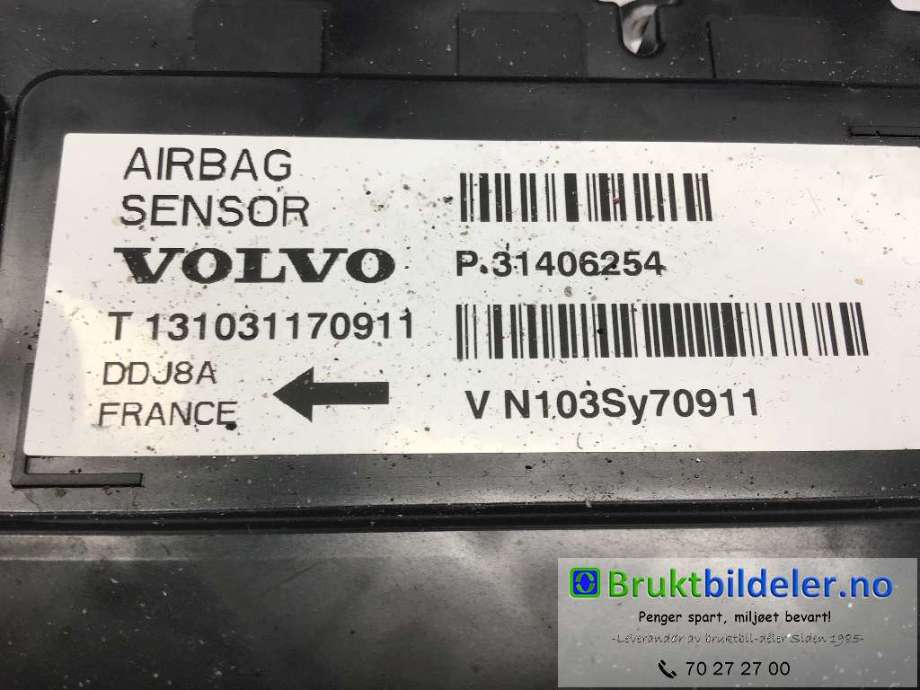 Airbag elektronikk til Volvo V40 2012-2019  (VOLVO|31406254|)