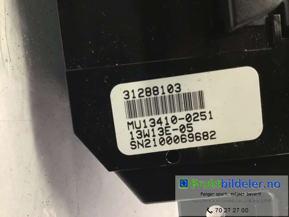 Varmeapparat betjening til Volvo V40 2012-2019 (VOLVO|31288103|)