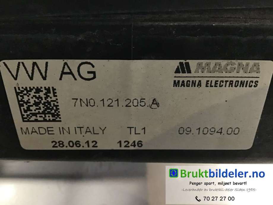 Kjølevifte til VW Sharan 2010-->> (Type II) (VOLKSWAGEN|7N0 121 205 A|)