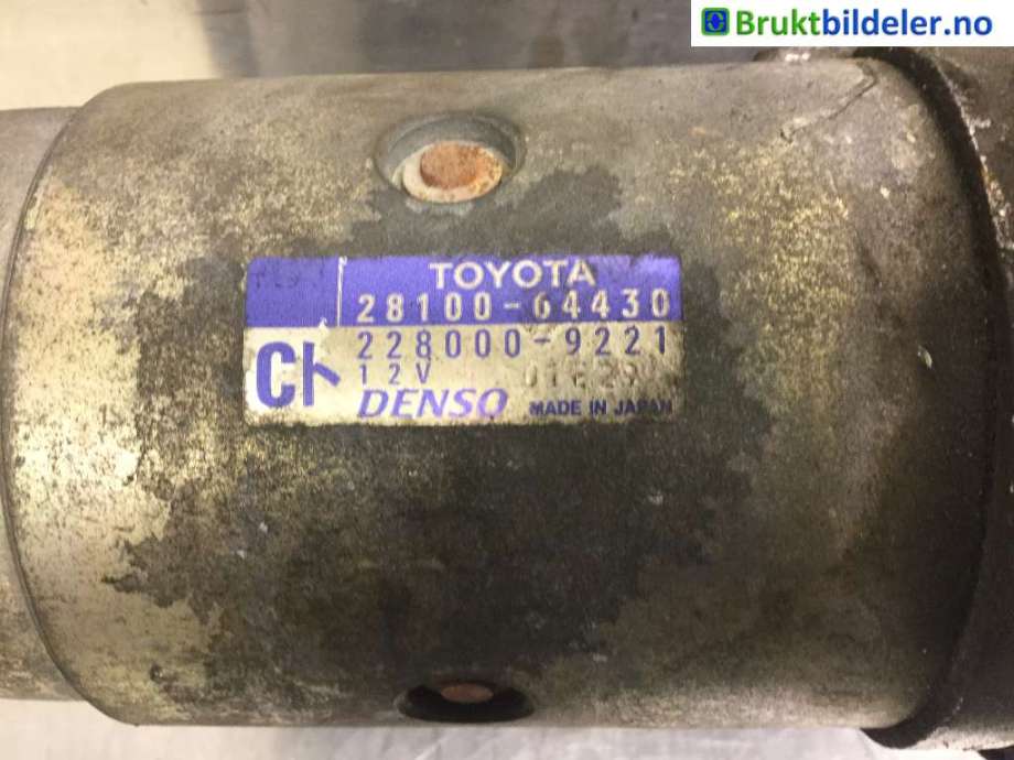 Starter diesel til Toyota RAV4 2000-2006 (Type II)  (TOYOTA|28100-64430|)