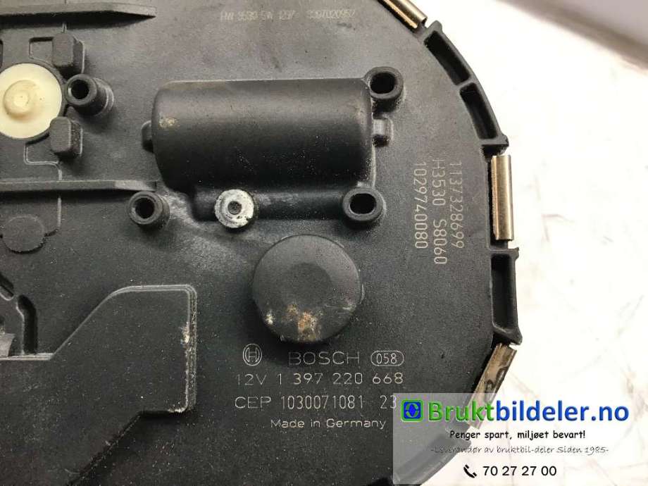 Viskermotor frontrute til Volvo XC60 2008-2013 (Type I, Fase 1)  (VOLVO||1 397 220 668|3 397 020 952)