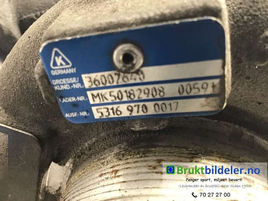 Turbo til Volvo XC60 2008-2013 (Type I, Fase 1) (VOLVO|36002640|53241015169|)