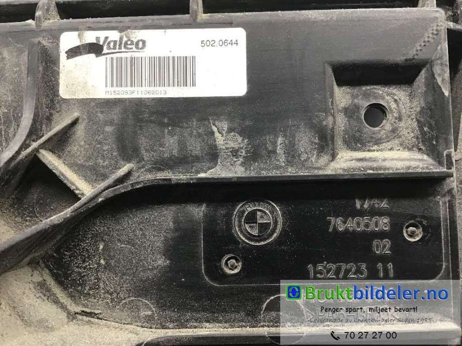 Kjølevifte til BMW 1-Serie 2011-2015 (Fase 1) (F20/F21) (F20/F21) (BMW|7 640 508|502.0644|)