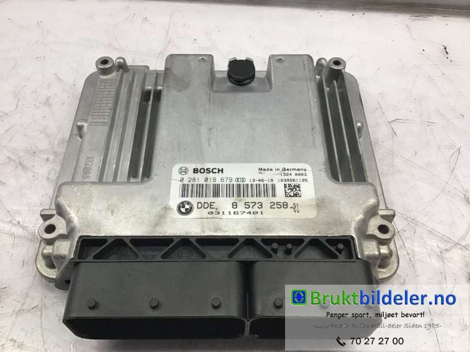 Styreenhet motor til BMW 1-Serie 2011-2015 (Fase 1) (F20/F21) (F20/F21) (BMW|8 573 258-01|0 281 019 679|)