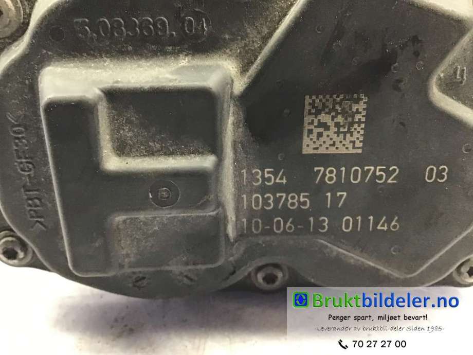 Spjeldhus til BMW 1-Serie 2011-2015 (Fase 1) (F20/F21) (F20/F21) (BMW|13 54 7 810 752-03|103785 17|)